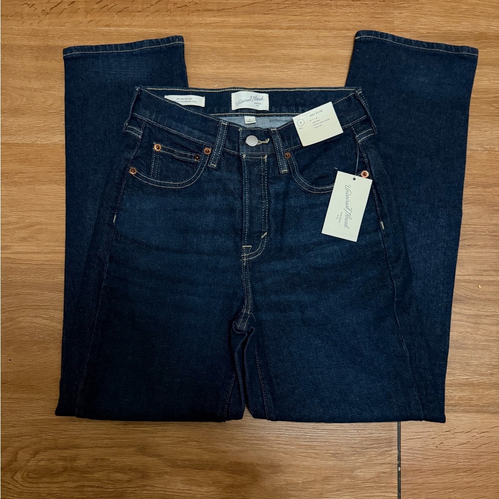NEW Universal Thread Women’s Deep Indigo Straight Jeans
